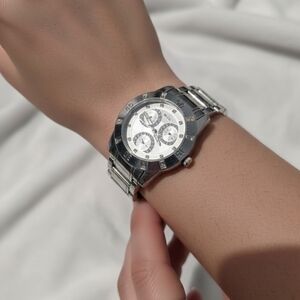 Relic Silver and Black Women's Watch